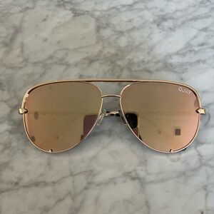 Quay x Desi Perkins High Key Aviator Sunglasses